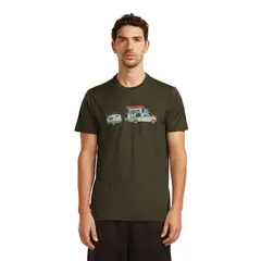Skjorte til herre Icebreaker Merino TechLite Tee M 0L1 Tra