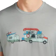Skjorte til herre Icebreaker Merino TechLite Tee M 0L3 Tra