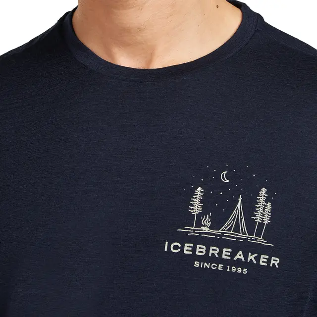Skjorte til herre S Icebreaker Merino TechLite Tee M S 401 P 