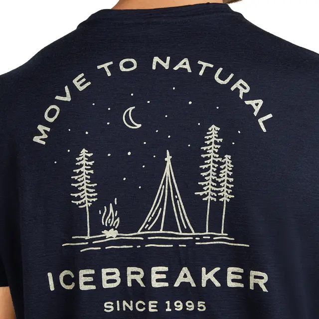 Skjorte til herre S Icebreaker Merino TechLite Tee M S 401 P 