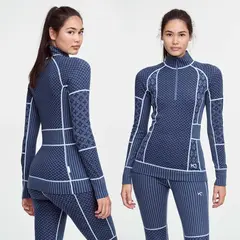 Trøye til dame Kari Traa Smekker Zip W Marin