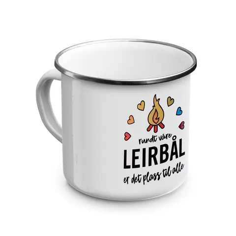 Rundt våre leirbål er det plass til alle KM Emaljekopp Leirbål 2,9 dl