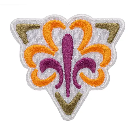 Forbundsmerke med smeltelim KM Forbundsmerke 5 cm Smeltelim