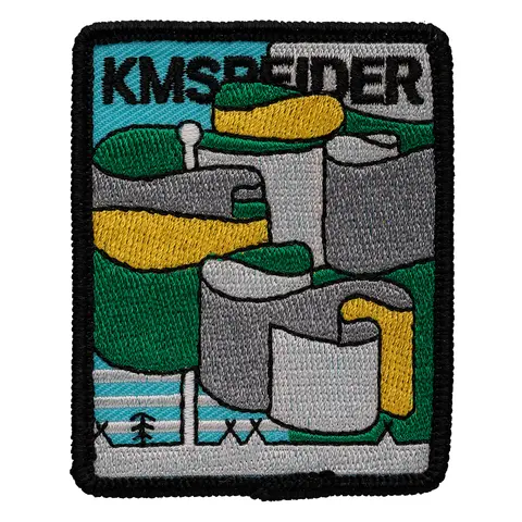 Leirflagg KM Profilmerke KM-speider leirflagg