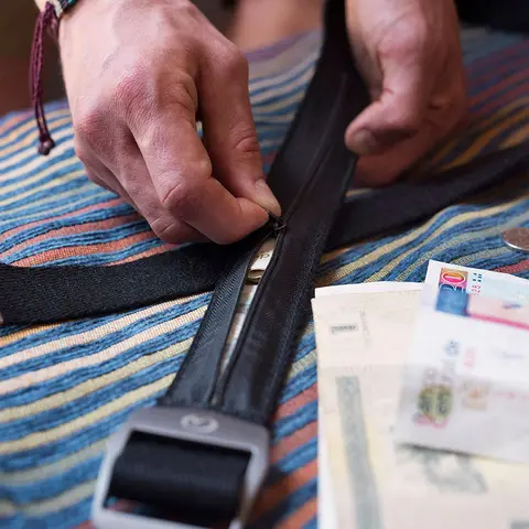 Pengebelte Lifeventure Travel Money Belt Black