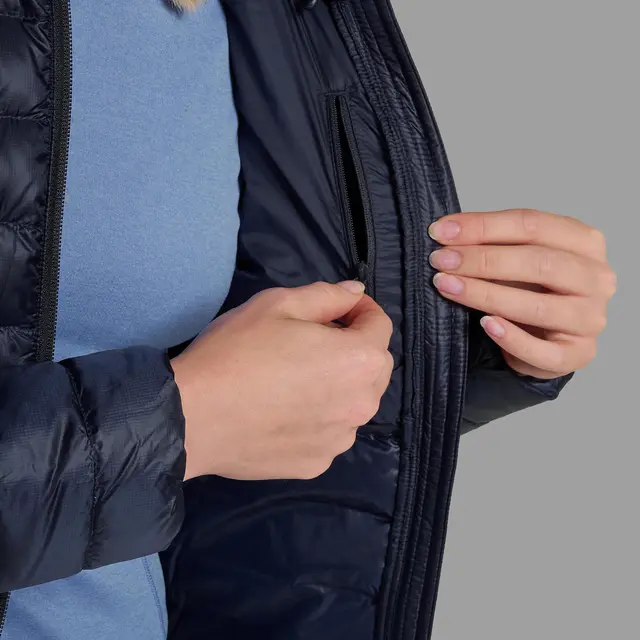 Dunjakke til dame XS Montane Anti Freeze Hoodie W XS EclipseB 