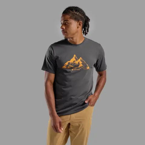 Skjorte til herre Montane Dual Mountain Tee M MidnightGrey