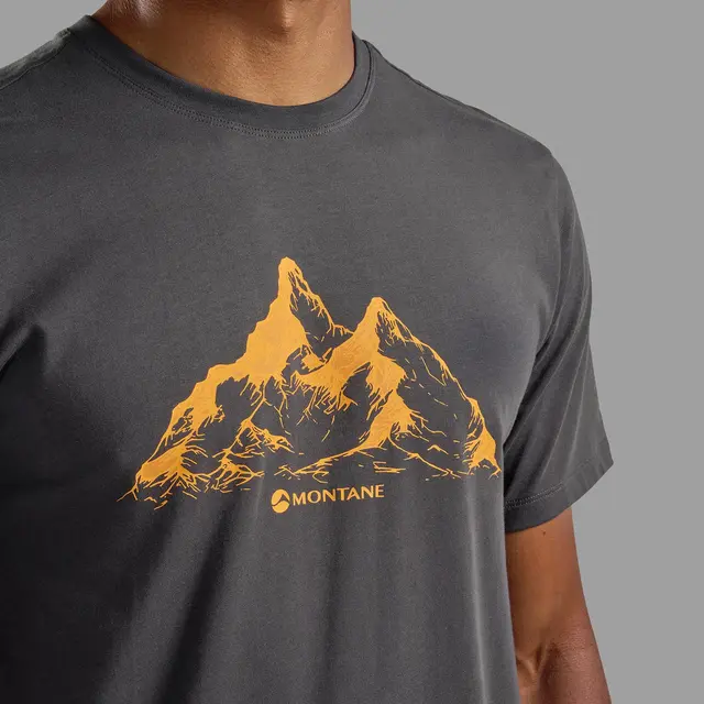 Skjorte til herre S Montane Dual Mountain Tee M S MidnightGr 