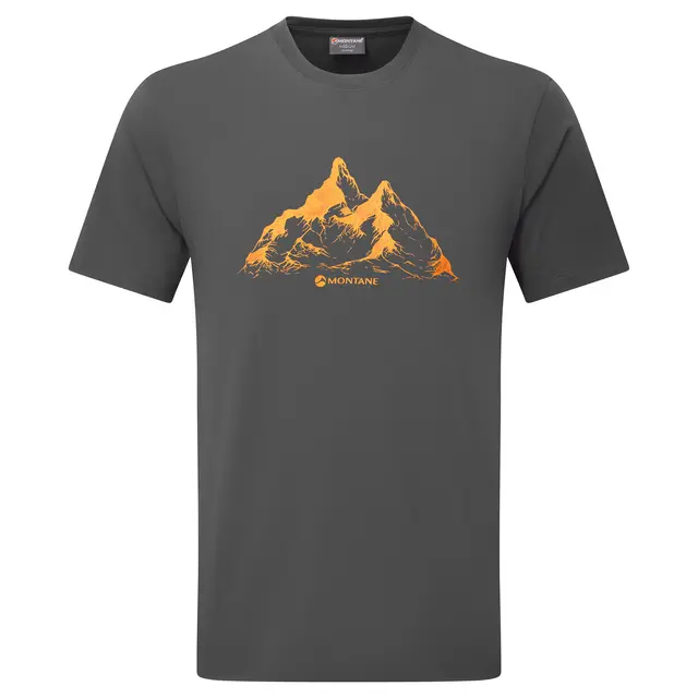 Skjorte til herre S Montane Dual Mountain Tee M S MidnightGr 