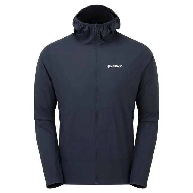 Vindjakke til herre M Montane Featherlite Hoodie M M EclipseBl 