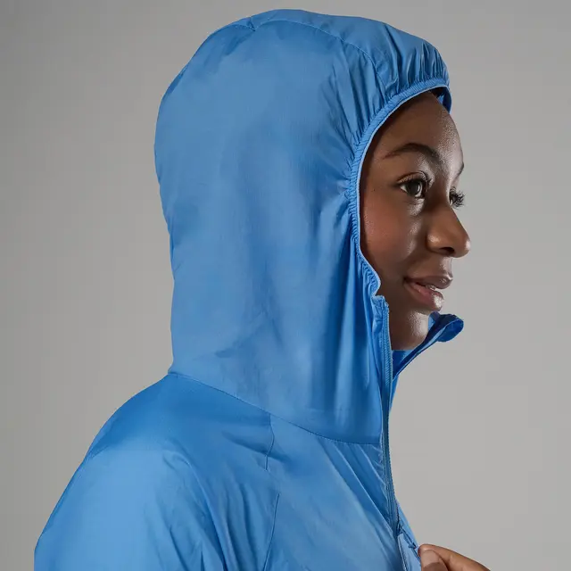 Vindjakke til dame S Montane Featherlite Hoodie W S Cornflowe 