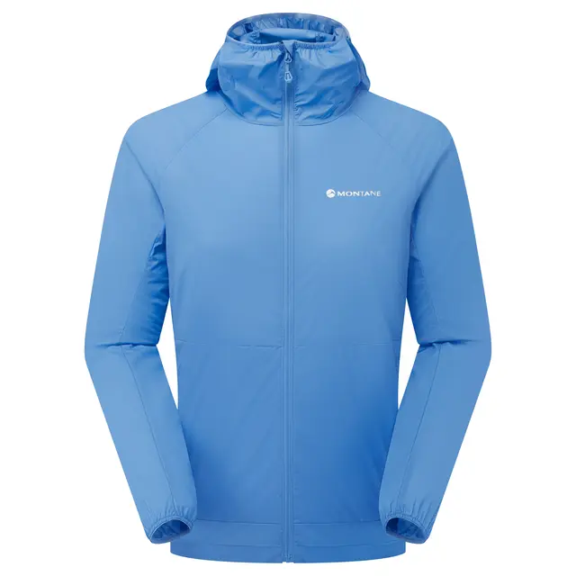 Vindjakke til dame S Montane Featherlite Hoodie W S Cornflowe 
