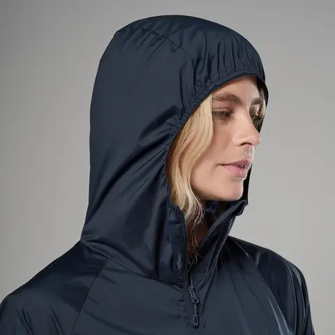 Vindjakke til dame Montane Featherlite Hoodie W EclipseBlue