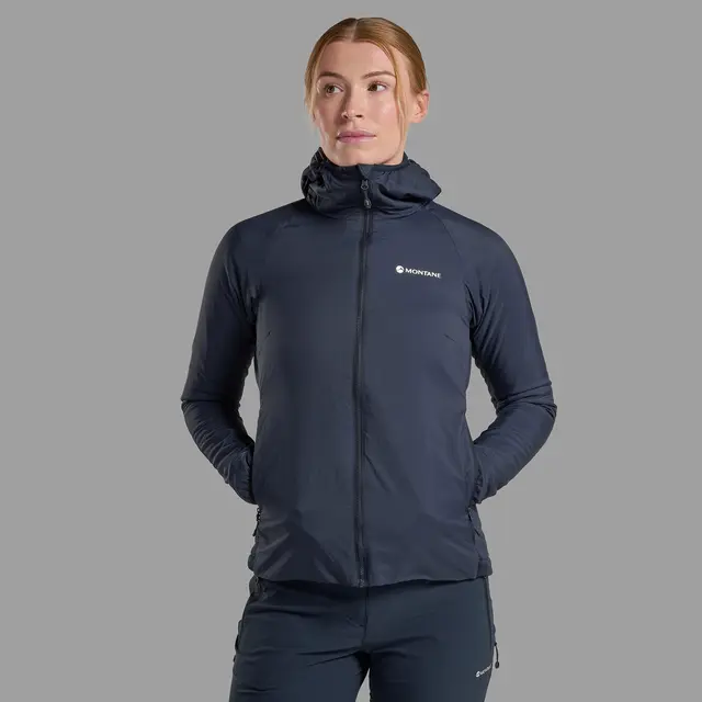 Jakke til dame XS Montane Sirocco Hoodie W XS EclipseBlue 
