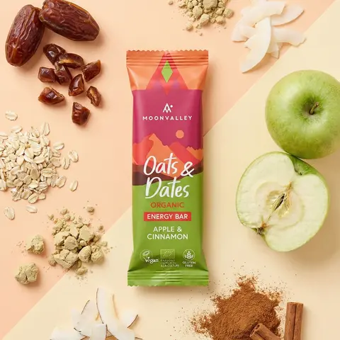 Energibar med eple og kanel Moonvalley Energy Apple Cinnamon 50 g