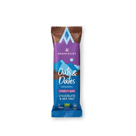 Energibar med sjokolade og havsalt Moonvalley Energy Chocolate SeaSalt 50 g