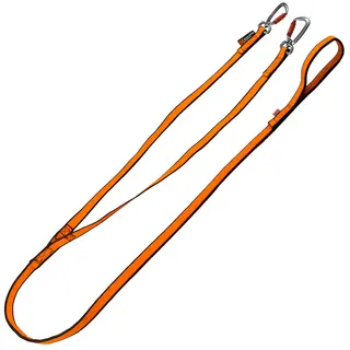 Hundebånd til to med strikk 2,8 meter Non-stop Bungee Leash Double 23 mm
