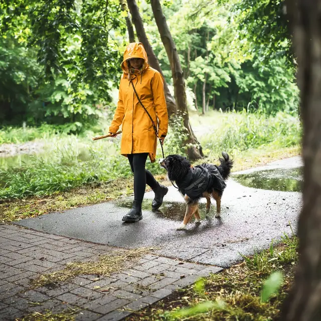 Regndress til hund 42–48 cm Non-stop Trekking Raincoat 45 cm 