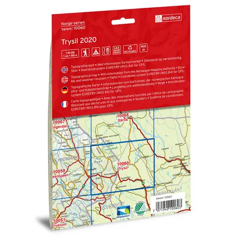Trysil Nordeca Norge 1:50 000 10060