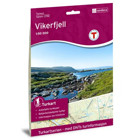 Vikerfjell Nordeca Turkart 1:50 000 2792