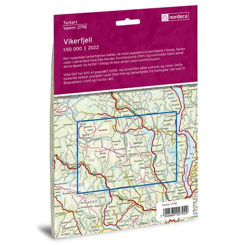 Vikerfjell Nordeca Turkart 1:50 000 2792
