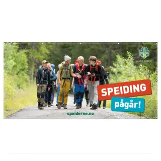 Banner NSF Banner Speiding pågår 300 x 150 cm