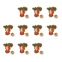 Friluftsknappen-pins 10 pk. Norsk Friluftsliv Friluftsknappen 10 pk.