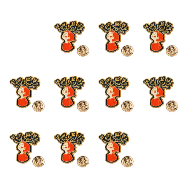Friluftsknappen-pins 10 pk. Norsk Friluftsliv Friluftsknappen 10 pk. 
