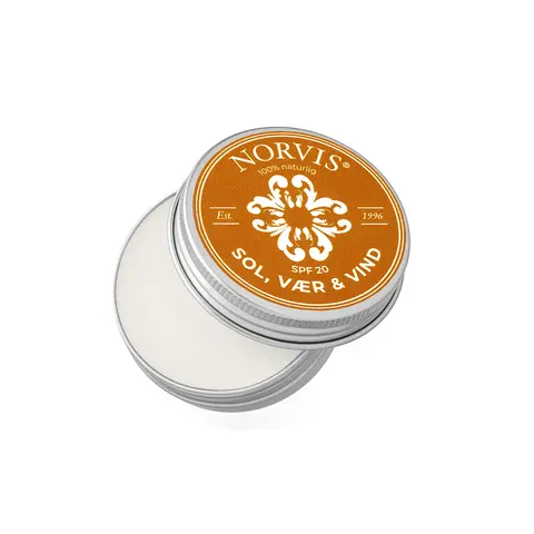 Solkrem Norvis Sol, vær &amp; vind SPF 20 15 ml