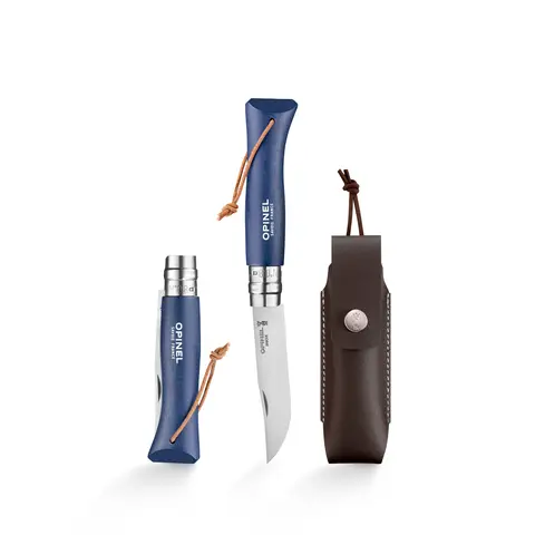 Foldekniv Opinel No 08 Bushwhacker w/Sheat Blue