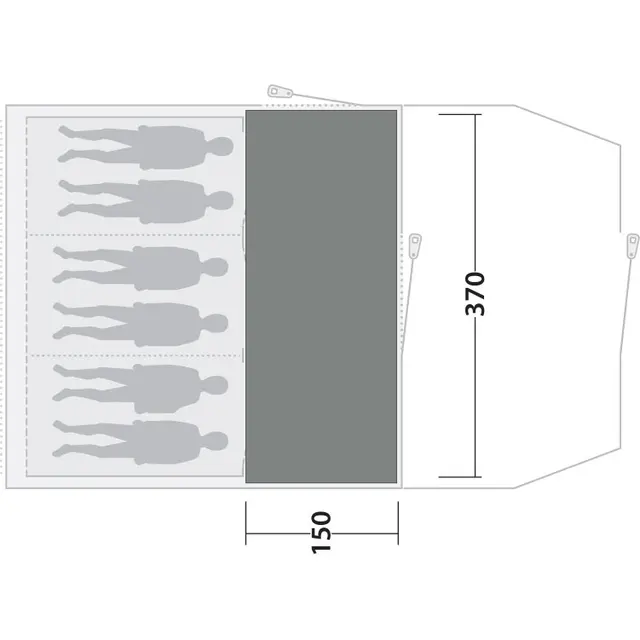 Gulvteppe til Rockwell 6 Outwell Cozy Carpet Rockwell 6 