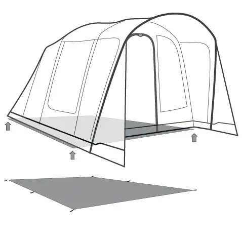 Bunn til Monterey 4 Outwell Footprint Monterey 4 Air 