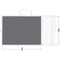 Bunn til Vermont 7 Outwell Footprint Vermont 7 Air