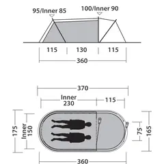 Pop-up-telt til 2 Outwell Nexion 2
