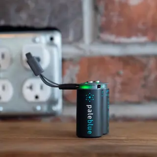 USB-batterier C Pale Blue USB Rechargeable C 2 pk.