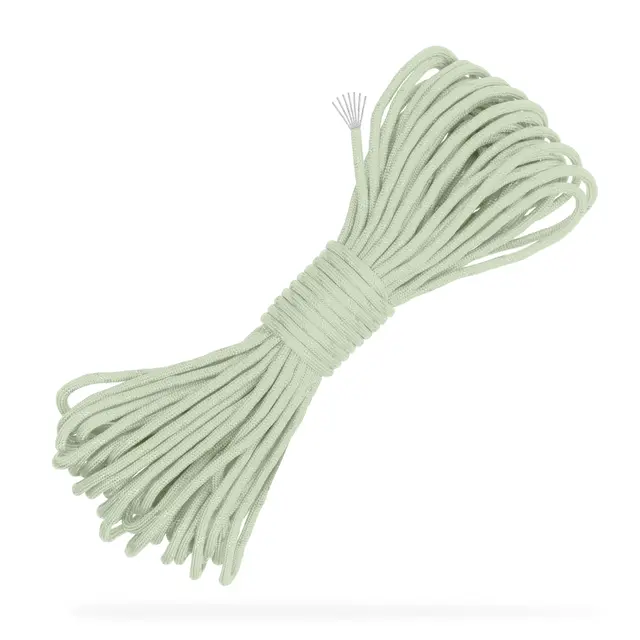Fallskjermline Selvlysende Paracord 550 30 meter Luminescent 