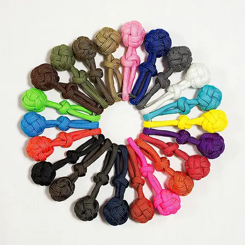 Fallskjermline Regnbue Paracord 550 15  meter Rainbow Pastell