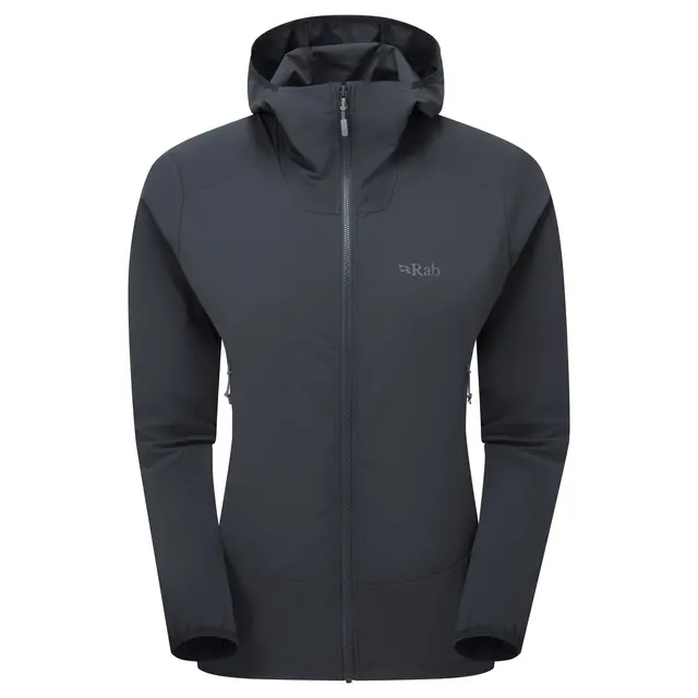 Jakke til dame M Rab Borealis Hooded jacket W 12 Beluga 