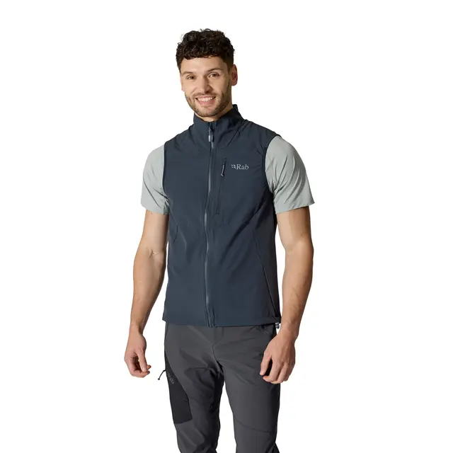 Vest til herre S Rab Borealis Vest M S Beluga 