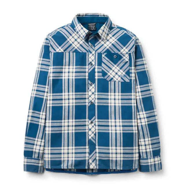 Skjorte til herre M Rab Boundary Shirt M M TempestBlue 