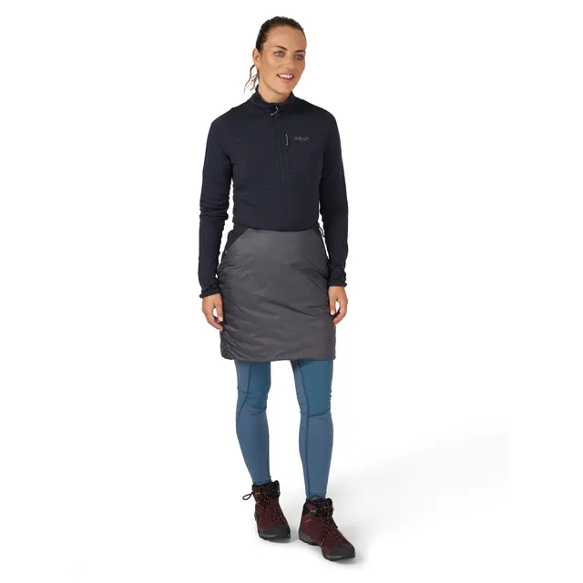 Skjørt til dame XS Rab Cirrus Reversible Skirt W 8 BlackGra 