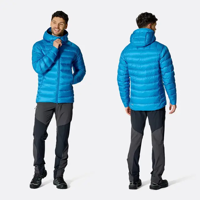 Dunjakke til herre S Rab Electron Pro Hoody M S Black 