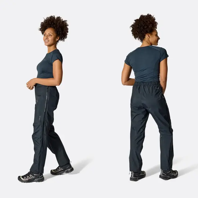 Skallbukse til dame M Rab Firewall Mountain Pants W 12 Black 