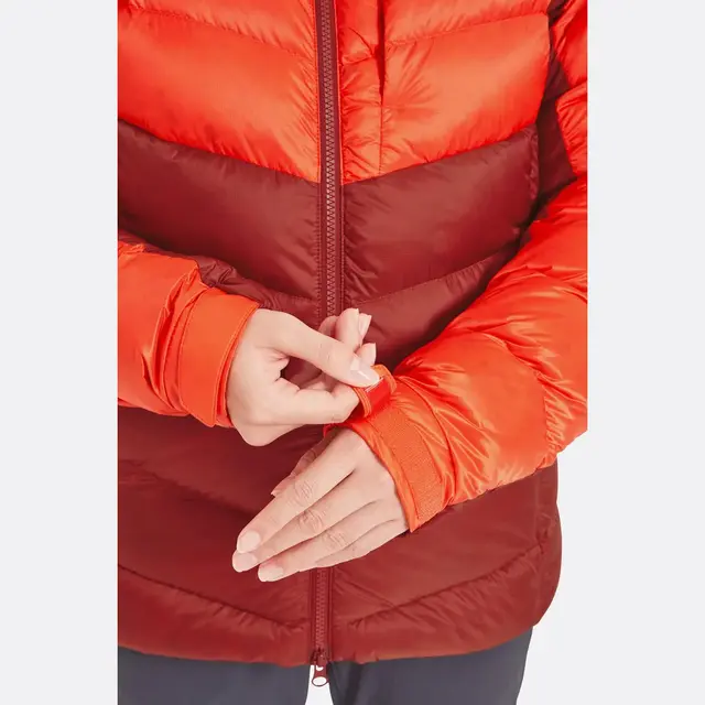 Jakke til dame XS Rab Glaceon Pro Jacket W 8 RedGrapefruit 