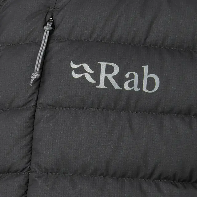 Dunjakke til herre L Rab Infinity Microlight Jacket M L Black 
