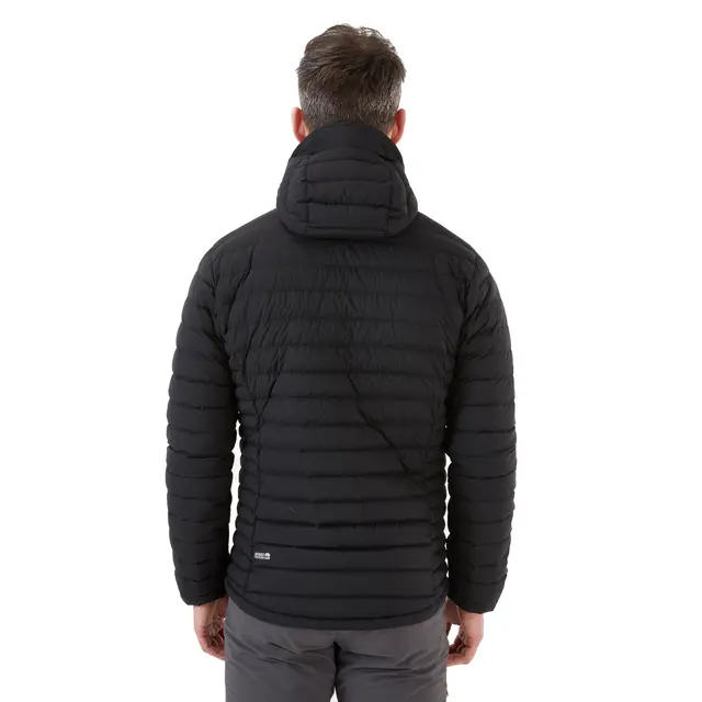Dunjakke til herre L Rab Infinity Microlight Jacket M L Black 