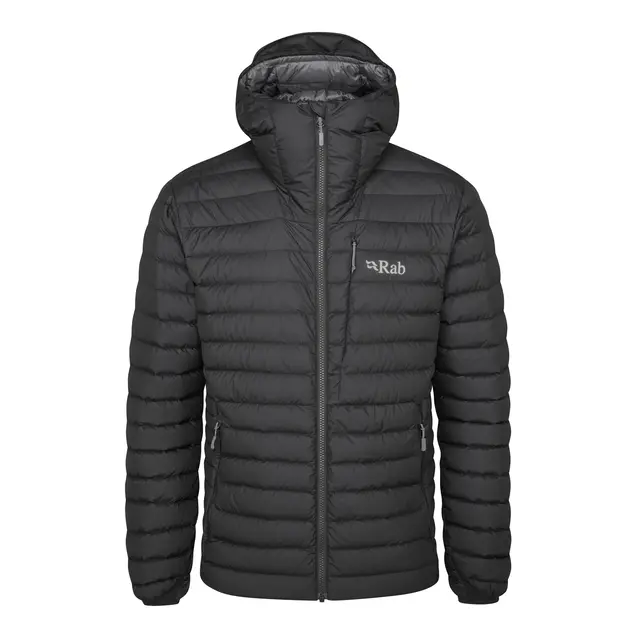 Dunjakke til herre L Rab Infinity Microlight Jacket M L Black 