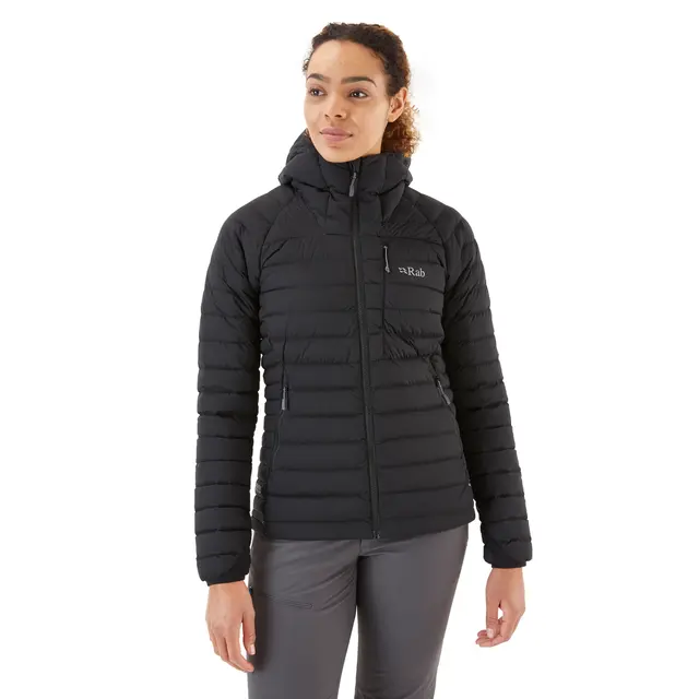 Dunjakke til dame S Rab Infinity Microlight Jacket W 10 Blac 