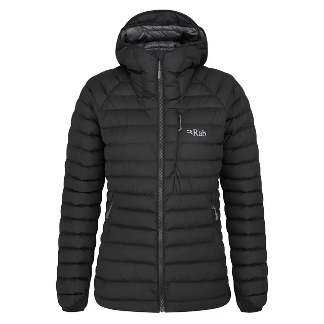 Dunjakke til dame S Rab Infinity Microlight Jacket W 10 Blac 