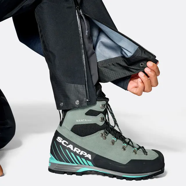 Skallbukse til dame M Rab Latok GTX Pants W 12 BLK 